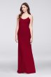 Chiffon Sheath Bridesmaid Dress with Beaded Straps F19526