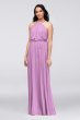 Bridesmaid Soft Mesh Halter Dress with Slim Sash F19533
