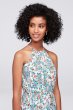 Printed Georgette Halter Bridesmaid Dress F19533P