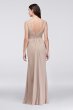 Faux-Wrap Pleated Chiffon Bridesmaid Dress F19585