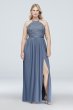 Mesh Open-Back Lace Bridesmaid Dress F19608