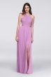 Mesh Open-Back Lace Bridesmaid Dress F19608