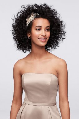 High-Low Satin Bridesmaid Dress with Pockets F19623