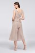 Tie-Back Crinkle Chiffon Bridesmaid Jumpsuit F19741
