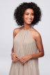 Soft Mesh Halter Short Bridesmaid Dress F19751