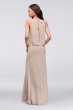Flounced Crinkle Chiffon Sheath Bridesmaid Dress F19773