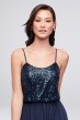Long Sequin Blouson Bridesmaid Dress F19788