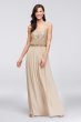 Long Sequin Blouson Bridesmaid Dress F19788