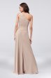 One-Shoulder Georgette Cascade Bridesmaid Dress F19832
