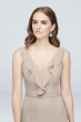 Ruffled Tank Crinkle Chiffon Bridesmaid Dress F19895