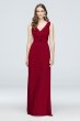 Ruffled Tank Crinkle Chiffon Bridesmaid Dress F19895