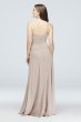 Strapless Georgette Cascade Bridesmaid Dress F19904