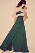 Strapless Georgette Cascade Bridesmaid Dress F19904
