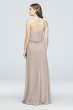 Flounced Crinkle Chiffon Halter Bridesmaid Dress F19920