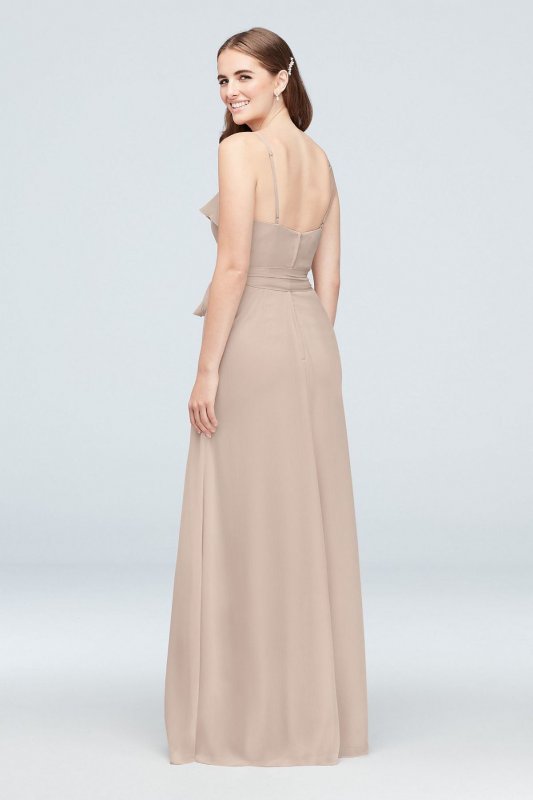 Ruffled Crinkle Chiffon Bridesmaid Dress F19921