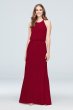 Blouson High-Neck Mesh Bridesmaid Dress F19941