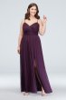 Spaghetti Strap Ruched Waist Mesh Bridesmaid Dress F19944