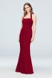 Ruched Mesh Halter Bridesmaid Dress F19947