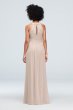 Crisscross High-Neck Mesh Bridesmaid Dress F19952