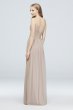 Corded Lace and Mesh Long Bridesmaid Dress F19954