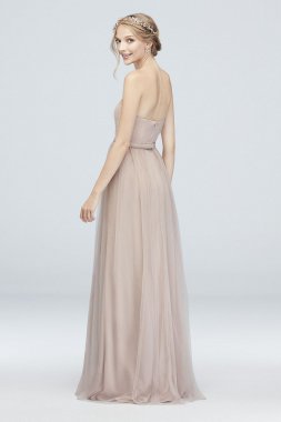 Style-Your-Way 6 Tie Tulle Long Bridesmaid Dress F19958