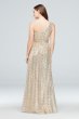 One-Shoulder Allover Sequin Bridesmaid Dress F19961