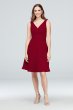 Surplice Tank Short Chiffon Bridesmaid Dress F19964