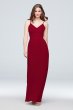 Sheer Chiffon Bridesmaid Dress with Pleated Skirt F19970