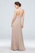 Chiffon High-Neck Pleated Skirt Bridesmaid Dress F19971