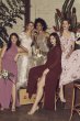 High-Neck Allover Sequin Bridesmaid Dress F19980