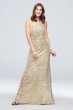 High-Neck Allover Sequin Bridesmaid Dress F19980