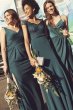 Mesh Tank Bridesmaid Dress with Lace Inset F19983