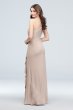 One Shoulder Twisted Knot Cascade Bridesmaid Dress F19990