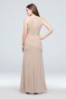 High-Neck Bridesmaid Dress with Cascade Twist F19992