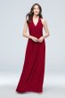 Halter Ruched Waist Georgette Bridesmaid Dress F19998