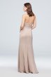 Strapless Crepe-Back Satin Pleat Bridesmaid Dress F20008
