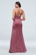 Spaghetti Strap Crepe-Back Satin Bridesmaid Dress F20009