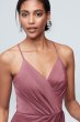 Spaghetti Strap Crepe-Back Satin Bridesmaid Dress F20009