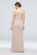 Off-the-Shoulder Bridesmaid Dress with Cascade F20010