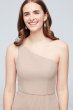 One-Shoulder Chiffon Bridesmaid Dress with Cascade F20011