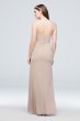 Pleated Strapless Bridesmaid Dress with Cascade F20013