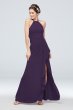 Cascade with High-Neck Chiffon Bridesmaid Dress F20014