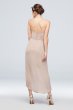 Tulip Hem Georgette Midi Bridesmaid Dress F20016