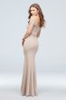 Lace Crepe Off-the-Shoulder Bridesmaid Dress F20035