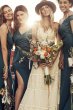 Lace Crepe Off-the-Shoulder Bridesmaid Dress F20035