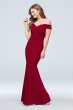 Lace Crepe Off-the-Shoulder Bridesmaid Dress F20035