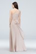 One-Shoulder Ruched Waist Chiffon Bridesmaid Dress F20043