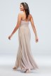 Strapless Mesh Cross Waist Bridesmaid Dress F20051