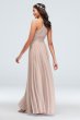 Spaghetti Strap Mesh Cross Waist Bridesmaid Dress F20052