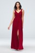 Lace and Mesh V-Neck Bridesmaid Dress F20057